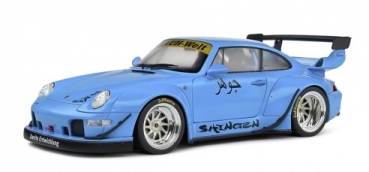 421185930 Porsche 993 RWB Bodykit Shingen blue 1:18