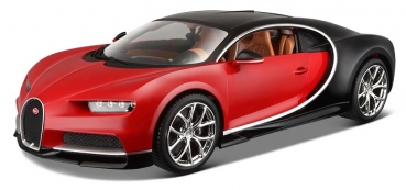 11040R BUGATTI CHIRON RED/BLACK 1:18