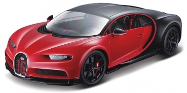 11044R BUGATTI CHIRON SPORT RED/BLACK 1:18