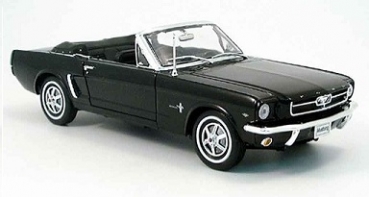 12519CBK Ford Mustang Cabrio 1964 1/2 black 1:18