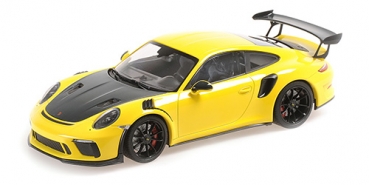 155068231 PORSCHE 911 GT3RS (991.2) – 2019 – YELLOW W/ BLACK WHEELS 1:18