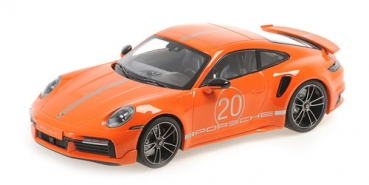 155069171 PORSCHE 911 (992) TURBO S COUPE SPORT DESIGN – 2021 – ORANGE 1:18