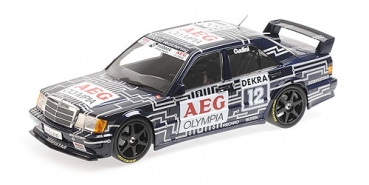 155893612 MERCEDES-BENZ 190E 2.5-16 EVO 1 - TEAM SNOBECK-MERCEDES - ALAIN CUDINI - DTM 1989  1:18