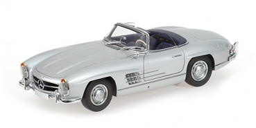 180039030 MERCEDES-BENZ 300 SL ROADSTER (W198) – 1957 – SILVER 1:18