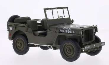 18055C Willys Jeep, U.S. Army green 1:18