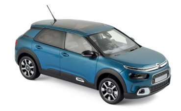 181660 Citroën C4 Cactus 2018 - Emeraude Blue & White deco 1:18