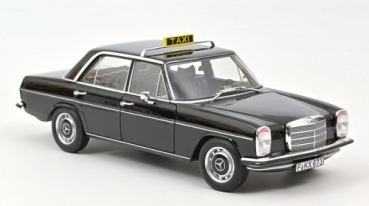 183776 Mercedes-Benz 200 1968 Taxi Black 1:18