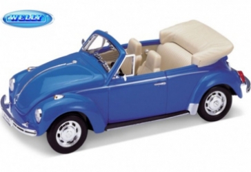 22091BL VW Käfer Cabriolet 1959 light blue 1:24