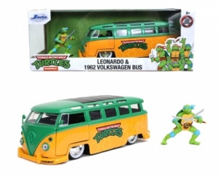 253285000 Turtles Leonardo 1962 VW Bus 1:24