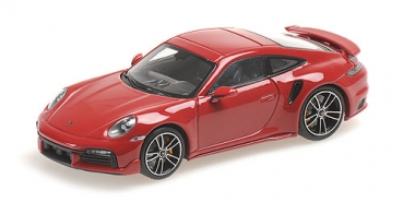 410060070 PORSCHE 911 (992) TURBO S COUPE SPORT DESIGN – 2021 – RED 1:43