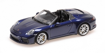 410061132 PORSCHE 911 (991) SPEEDSTER – 2019 – BLUE METALLIC 1:43