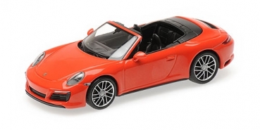 410067231 PORSCHE 911 (991.2) CARRERA 4S CABRIOLET – 2017 – ORANGE 1:43