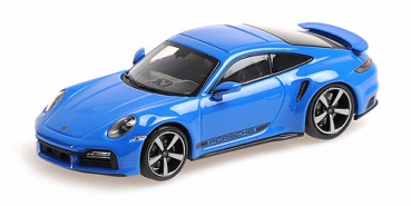 410069474 PORSCHE 911 (992) TURBO S – 2020 – BLUE 1:43