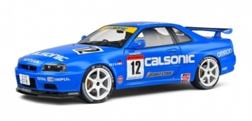 421183720 Nissan GT-R (R34) Streetfighter Calsonic Tribute #12 blue 1:18