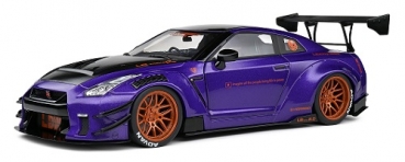 421186110 Nissan GT-R (R35) Liberty Walk Body Kit 2.0 2022 lila 1:18