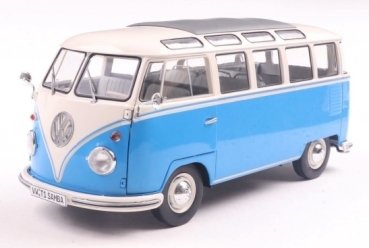 421186462	VW T1 Samba 1962 blue/white	1:18