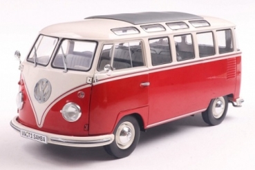 421186463	VW T1 Samba 1962 red/white	1:18