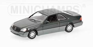 430032602 MERCEDES-BENZ 600 SEC COUPE - 1992 - SMOKE SILVER/RED  1:43