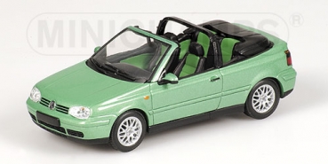 430058335 VOLKSWAGEN GOLF CABRIOLET - 1999 - GREEN METALLIC 1:43