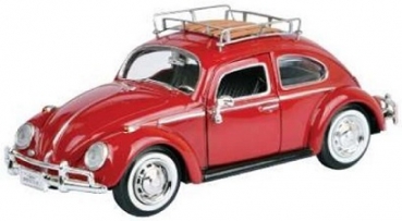 79559 VW KÄFER WITH LUGGAGE RACK 1966 RED 1:24