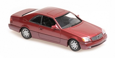 940032601 MERCEDES-BENZ 600SEC COUPE – 1992 – RED METALLIC 1:43