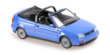 940055530  VOLKSWAGEN GOLF CABRIOLET – 1997 – BLUE 1:43