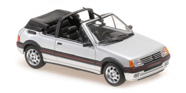 940112331 PEUGEOT 205 CTI CABRIOLET – 1990 – SILVER METALLIC 1:43