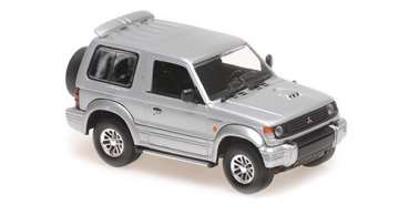 940163371 MITSUBISHI PAJERO SWB – 1991 – SILVER 1:43