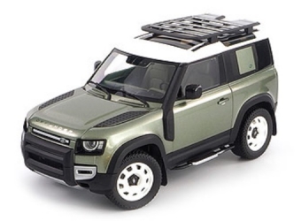 ALM810704 LAND ROVER DEFENDER 90 WITH ROOF PACK – 2020 – PANGEA GREEN 1:18