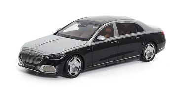 ALM820120 MERCEDES-MAYBACH-S-CLASS 2021 - HIGHTECH SILVER/OBSIDIAN BLACK 1:18