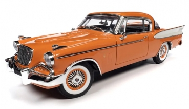 AW270  1957 Studebaker Gold Hawk Coppertone & White 1:18