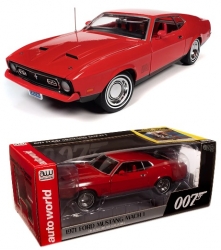 AWSS126 James Bond 1971 Ford Mustang Mach 1  1:18