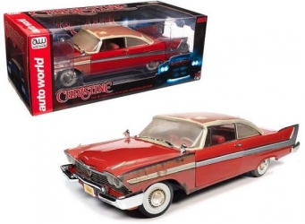 AWSS130  1958 Plymouth Fury Christine Partially Restored 1:18