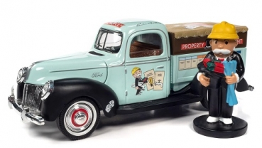 AWSS138 Monopoly 1940 Ford Property Management Truck w/Resin Figure 1:18