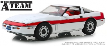 13532 The A-Team (1983-87 TV Series) - 1984 Chevrolet Corvette C4  1:18