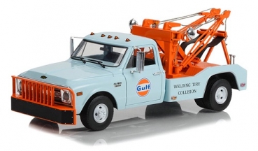 13624  1969 Chevrolet C-30 Dually Wrecker - Gulf Oil Welding Tire Collision 1:18