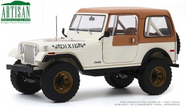 19065  1979 Jeep CJ-7 Golden Eagle "Dixie" Dukes of Hazzard Look-a-like 1:18