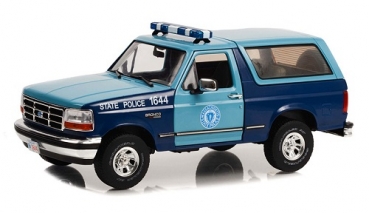 19120  1996 Ford Bronco XLT - Massachusetts State Police 1:18