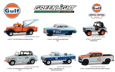 41145 Gulf Oil Special Edition Series 2  (Assortment of 6 pcs) 1:64