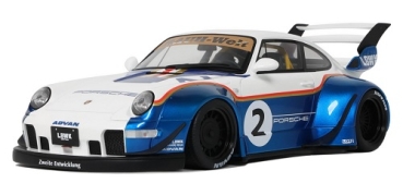 GT530 PORSCHE 911 RWB X LIBERTY WALK WHITE 2023 1:18