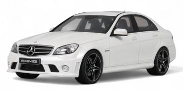 GT928 MERCEDES-BENZ C63 AMG DIAMOND WHITE 2007 1:18