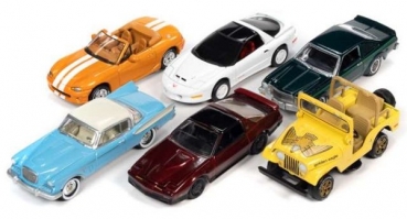 JLCG025B  Johnny Lightning Classic Gold - Release 2 2021 - Assortment B (Assortment of 6 pcs) 1:64