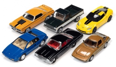 JLCG027B  Johnny Lightning Classic Gold - Release 4 2021 - Assortment B (Assortment of 6 pcs) 1:64