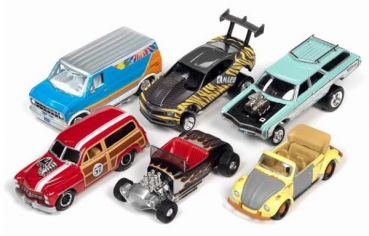 JLSF020A  Johnny Lightning Street Freaks - Release 2 2021 - Assortment A (Assortment of 6 pcs) 1:64