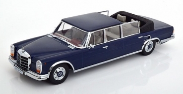 KK181182 Mercedes-Benz 600 W100 Landaulet 1964 dark blue 1:18
