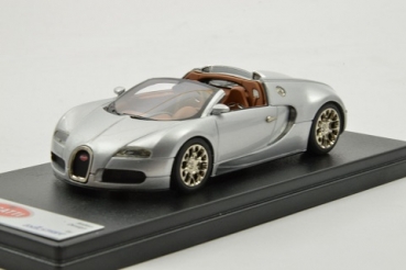 LS314S Bugatti Grand Sport Soft Top White Silver  1:43
