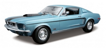 31167B FORD MUSTANG GT COBRA 1968 blue 1:18