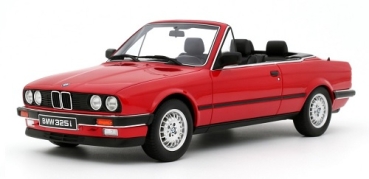 OT1194 BMW 325i Convertible 1986 Bright Red 1:18