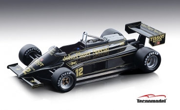 TM18170B  Lotus 87 Cosworth V8 F1 JPS Las Vegas GP 1981 #12 Driven by Nigel Mansell 1:18