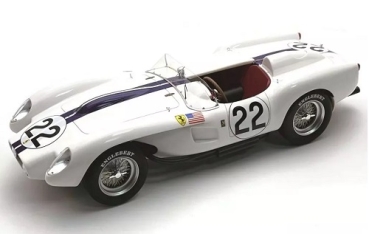 TM18254G Ferrari 250 TR Ponton-Fender Le Mans 24h 1958 Team Ed Hugus #22 Driven by: E.Hugus, E.Erickson 1:18
